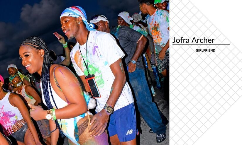 Jofra Archer WITH RUMOURED GIRLFRIEND